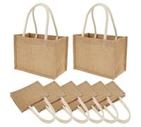 Jute Bags | 8 Pieces 9.06×4.33×6.3inch Multifunctional Large Capacity