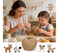 Jute Twine - 164ft Product Packaging,Crafting Jute Rope | For DIY Crafters Gardeners Farmers Wedding Planners Favor Wrapping Macrame Weaving Workshop Organization Boutique Stores