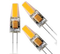 JUTHREE Bombillas LED de 3-Pack G4 6W AC/DC 12V, 6W 600 lúmenes, ángulo de Haz de 360 Grados, es Igual a la lámpara incandescente halógena 40-60W G4, no Regulable(Blanco frío)