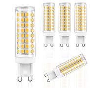 JUTHREE G9 10W LED Bombilla, Bombillas LED G9 luz Diurna Blanca 6000 K 10 W (Equivalente a halógeno de 100 W) 1000 LM, Haz de 360 ° Lámpara de Ahorro de Energía, 220V (Paquete de 5)