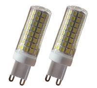 JUTHREE G9 Bombilla Led 10w, 100 Vatios Reemplazo De Bombilla Halógena, Dimmable 1000lm, ángulo De Haz De 360 °, AC 220v para Iluminación De Inicio 2 Paquetes(Daylight White)