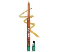 Jutqut Delineador de ojos dorado camaleón, resistente al agua y de larga duración, delineador de ojos metálico, gel de maquillaje con purpurina, resistente a los golpes, lápiz de ojos de gel de
