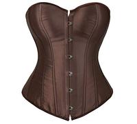 jutrisujo mujer corset disfrazs de Lace bustiers Fajas Corpiño Nupcial Lencería Talla Grande Cintura Cincher café M
