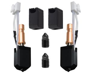 JUUPINE 2 paquetes de actualización de impresora 3D Fast Heating Kobra S1 extrusora cerámica Heating Tube Print Head, Cobra S1 Combo Kit incluye 2 calientes mejorados y 2 boquillas de acero endurecido