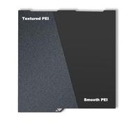 JUUPINE Para Anycubic Kobra 3/kobra 3V2 Smooth Pei Build Plate 256 x 268 Spring Steel Sheet for Anycubic Cobra 3 Combo Plate Double Sided Smooth/Textured Pei HeatingBed