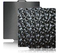 JUUPINE para bambulab placa de impresión PEO PET PEI para Bambu Lab a1, X1C, X1E, P1P, P1S, P2S, X1, placa de carbono texturizada PEO PET de 257x257mm para filamento bambulab