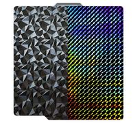 JUUPINE Placa de Calentamiento PEO-H1H Mejorada para Placa PLA Bambu P1P P1S P2S A1 X1 X1C X1E, Placa de Acero Primavera de Diamante + Phantom, Plataformas Desmontables de Construcción de 257 x 257 mm