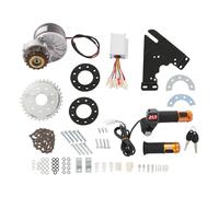 JUUTALK Kit de conversión de motor de bicicleta eléctrica, incluye motor de bicicleta eléctrica, cadena, control del motor, rueda dentada, placa triangular, llave, asas con indicador LED