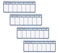 Juvale Imán de calendario semanal de borrado en seco, calendario magnético para refrigerador, planificador semanal de borrado en seco, decoración de escritorio y accesorios de escritorio de oficina