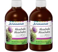 JUVAMINE - Botella Alcachofa - Programa de 20 Días - Control de Peso - Sistema Digestivo- Bienestar Intestinal - Ayuda al Metabolismo - Sabor Frutos Rojos - 500mL (Paquete de 2)