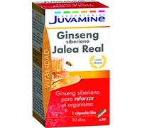 JUVAMINE - Ginseng Siberiano - Jalea Real - 30 Cápsulas - Fortificante - Tonificante - Energía y Vitalidad - Jalea Real - Renforzar el Organismo - Fórmula Natural