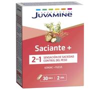 JUVAMINE Glucomanano de konjac, Saciedad, Supresión del apetito 60 cáp | Reducción del apetito, adelgazante, drenaje, silueta más esbelta, estimulación del metabolismo, fabricado en Francia
