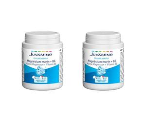 JUVAMINE - Magnesio Marino y Vitamina B6-120 Comprimidos - Formato Maxi - 4 Meses - Equilibrio Nervioso - Reduce el Cansancio y la Fatiga - Energía Diaria (Paquete de 2)