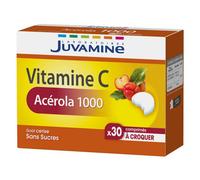 Juvamine Vitamina C Acerola 1000 30 comprimidos masticables