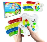 Juvanovo Juguetes Sensoriales de Clasificación de Colores, Juego Clasificación de Colores, Juguetes Fidget de Estrella, Habilidades Motoras Finas, Juguetes Montessori, Juguete para TDAH y Autismo