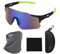 JUVEL Gafas de ciclismo rápidas Rave a prueba de viento, gafas deportivas, gafas de sol deportivas, gafas de sol para hombre y mujer, gafas de sol para hombre y mujer, protección UV 400, MTB (B)