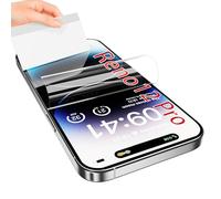 JUVENPROTO Paquete de 3 protectores de pantalla para Oppo Reno12 Pro TPU Films, desbloqueo de huellas dactilares, HD transparente, antiarañazos, sin burbujas, ultrafino, fácil instalación para Reno12