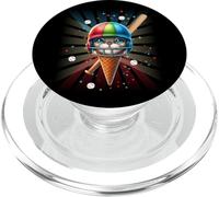 Juventud Colorida del Helado del béisbol para los niños Acuarela PopSockets PopGrip para MagSafe
