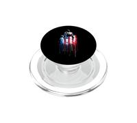 Juventud Pastor Ministro Iglesia Cristiana Bandera de Estados Unidos PopSockets PopGrip para MagSafe