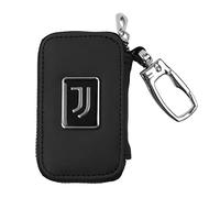 Juventus Llavero de piel con cremallera, compartimento para mando a distancia o llave, con logotipo Icon, producto oficial 131839