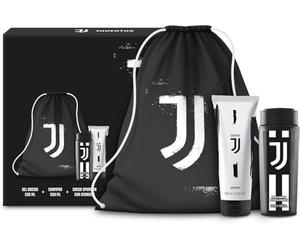 Juventus Set de regalo - Champú de ducha 250 ml + champú 200 ml + bolsa para zapatos - Práctico y deportivo