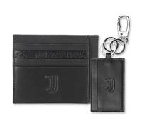 Juventus - Set portatarjetas y llavero de piel, producto oficial