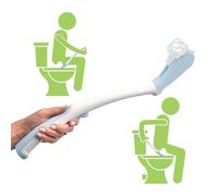 Juvo Asistencia de inodoro - 45,7 cm de largo alcance personal limpiador con cubierta higiénica, fácil de usar y cómodo limpiador para inodoro (SATA01)