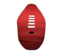 Juvra Fundas para Asientos de Motocicleta para Funda de Asiento Acanalado para Suave para Todas Las Bicicletas Dirt Off para Road Motocicleta MX para Cross(Red with White)