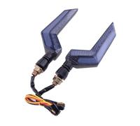 Juvra Luz señal giro motocicleta 12V 2 para Uds motocicleta intermitente LED para luces de señal ámbar azul DRL lámpara indicadora M10 3 cables