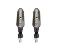 Juvra Luz señal giro motocicleta Luces de señal para giro para motocicleta, intermitentes flujo amarillo para indicador, intermitente, accesorios para Yamaha, 2 uds