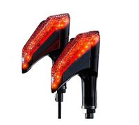 Juvra Luz señal giro motocicleta Para Giro general de motocicleta para indicador señal Diseño apariencia fresca, mayor tasa retorno(Rojo)