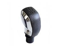 Juvra Pomo de la palanca de cambios del coche Para Peugeot 206 306 406 107 207 307 407 Para Citroën C2 3 C4 5 para palanca de cambios velocidad(Matt Silver)