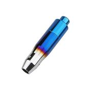 Juvra Pomo de la palanca de cambios del coche Perilla de cambio automática, botón pulsador metal para automóvil, manija palanca aluminio, cabezal larga para adaptarse(8)