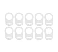 Juwaacoo 10 unids botón silicona anillo titular maniquí pinza adaptador