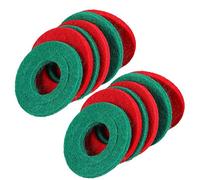 Juwaacoo 12 Piezas Batería Terminal Arandelas Anticorrosión Fibra Protector de Terminal de Batería, 6 Rojo y 6 Verde
