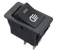 Juwaacoo 12V universal antiniebla interruptor basculante LED lámpara para coche - amarillo LED