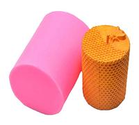 Juwaacoo Molde de Vela de de abeja de cilindro, moldes de silicona de colmena para hacer jabones de velas de de abejas