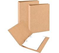 Juwacoo 2 Carpetas de Anillas A5, Tapa de Papel , Carpeta de Anillas DIN A5, Papel con 2 Anillas, Carpeta Recargable para Escuela, Oficina, 23,5 x 17,6 cm