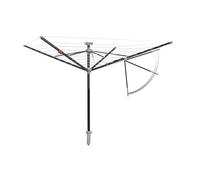 Juwel Futura Elegant XXL Secadora de aluminio Elevador para 5-6 cargas de lavadora, Tambor de secado con tapa protectora y funda de suelo, 218 x 16 x 16 cm