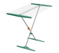 JUWEL Superdry Basic 40804 - Tendedero Plegable para baño y balcón, Longitud de Secado de 11 m, Color Menta