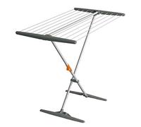 Juwel Superdry Basic Obsidian Grey (Secador plegable de pedestal, secador de baño + balcón, 11 m de longitud de secado, tendedero Twaron) 40805