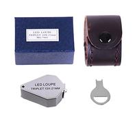 Juwelers Loupemagnifizing Glass 10x Handheldmagnifier Jewelers Loupes Ampliación de Cristal para Científicos Lectura Tarjetas