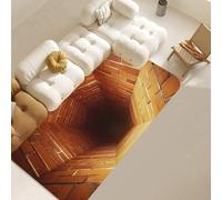 JUXDZISHW Alfombra de pasillo para pasillos y cocina, antideslizante, 2 x 6 pies, lavable, con respaldo antideslizante y que no se desprende, ilusión óptica 3D para pasillos, cocina, lavandería, 60 x