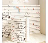 JUXDZISHW Flesh,0.4 * 2,Anticolisión Acolchado Pared de Esponja Autoadhesivo - Multiusos Protector Pared Cama Niños Autismo, Espuma para Tapizar Paneles Decorativos DIY Cortable para Tatami