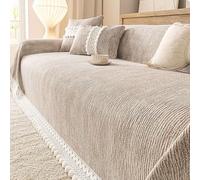 JUXDZISHW Latón,71''*71'',Funda Sofa 4 Plazas, Manta Cubre Sofa Four Seasons, Universal, Reversible, Grande, Gruesas, Antideslizantes, Decoración De Interiores, para Salón