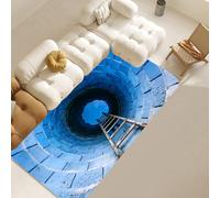 JUXDZISHW W,40 x 150,Alfombra de ilusión óptica 3D, gran rectángulo antideslizante, alfombra de suelo, alfombra de puerta, lavable, antideslizante, interior, dormitorio, pasillos, cocina