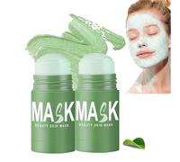 Juxek Green Tea mask, Green Tea Deep Cleaning mask, Green Tea Deep Cleaning Mask stick ennegrecimiento, hidratación y control de aceite, adecuado para todos los tipos de piel (2pcs)
