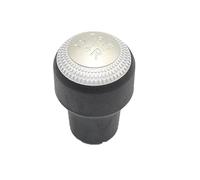 JUXERP For Hyundai, Coupe Tiburon Getz, for Elantra, Tucson Ix35, Perilla de Caja de Cambios de transmisión Manual de 5 velocidades, Color Negro y Plateado Pomo de Cambio de Marchas para Coche