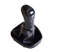 JUXERP For Mercedes-Benz, Clase C W203 S203 Perilla de palanca de cambios de automóvil 5 6 velocidades Palanca Perilla Palanca de cambios Cubierta de bota Gaitor de cuero Pomo de cambio de marchas par