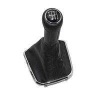 JUXERP For VW, for Polo, 6R Sedan 2011 2012 2013 2014 2015 2016 2017 Car-Stying 6 velocidades Perilla de Caja de Cambios Palanca Bota de Cuero Pomo de Cambio de Marchas para Coche